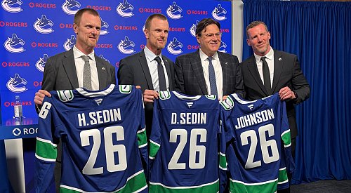 Former Canucks players Johnson and Sedin twins to lead new-look front office